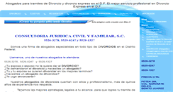 Desktop Screenshot of divorcioexpress-abogadosdf.webpin.com