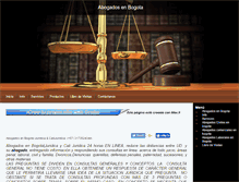 Tablet Screenshot of abogadosbogota.webpin.com